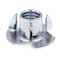 Prime-Line T-Nut, 3 Prongs, 3/8"-16, Steel, Zinc Plated, 7/16 in Barrel Ht, 10 PK 9078049 - alternate 1